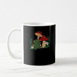 Süßer Frosch spielt Flöte Cottagecore Goblincore Kaffeetasse