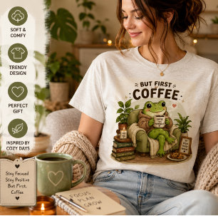 Süßer Frosch-Studienmotivations-Design   Fokus Ler Tri-Blend Shirt