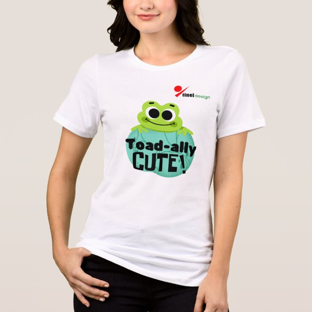 Süßer Frosch Tri-Blend Shirt (Vorderseite)