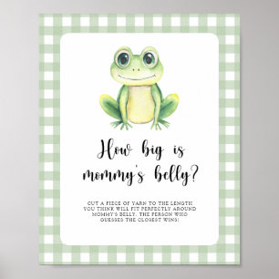 Süßer Frosch - wie groß ist Mamas Bauch Spiel Poster