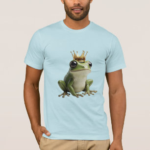 Süßer Froschprinz mit goldener Krone T-Shirt