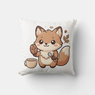 Süßer Fuchs-Bohnen-Löffel-Wurfkissen Kissen