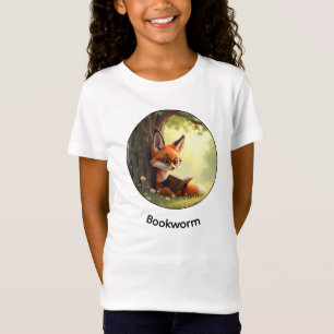 Süßer Fuchs, der ein Buch liest, Bücherwurm - indi T-Shirt