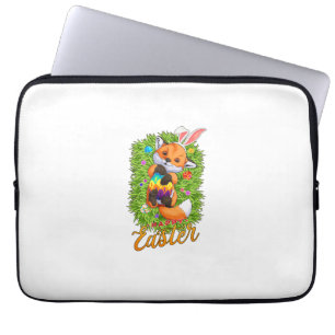 Süßer Fuchs Hasenohren Fröhlicher Osterfuchs mit O Laptopschutzhülle