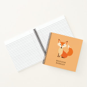 Süßer Fuchs im Wald - Kinder Motiv Notizbuch