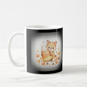 Süßer Fuchs mit Halloween-Kandis Kaffeetasse