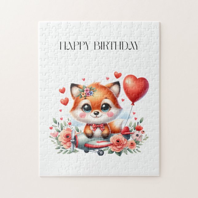 Süßer Fuchs-Pilot Geburtstag (Vertikal)