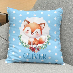 Süßer Fuchs Polka-Punkt Elegant Kissen