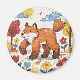 Süßer Fuchs Waldtier Magnet