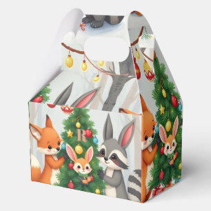 Süßer Fuchs, Waschbär und Hasen-Weihnachts-Andenke Geschenkschachtel