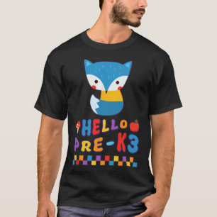 Süßer Fuchs Zurück zur Schule Waldtier Vorschule K T-Shirt