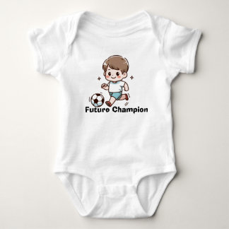 Süßer Fußballjungen-Baby-Body | Kleiner Fußballspi Baby Strampler
