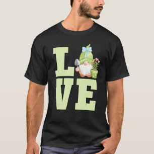 Süßer Gartenzwerg Blumen Pflanze Gartenarbeit T-Shirt