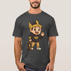Süßer Gatotkaca moderne Cartoon indonesische Wayan T-Shirt