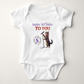 Süßer Geburtstag Katzen-Baby-Body Baby Strampler