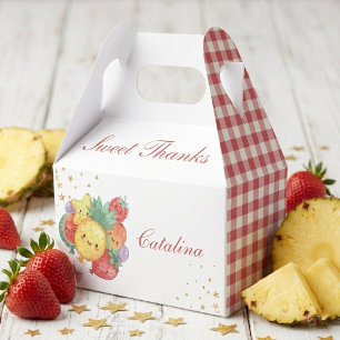 Süßer Geburtstag mit Früchten Tropische Kinderpa Geschenkschachtel