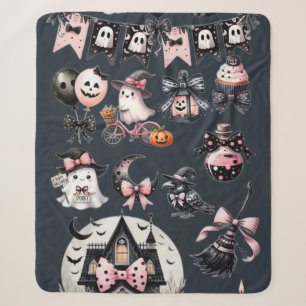 Süßer Geist an Halloween Sherpadecke