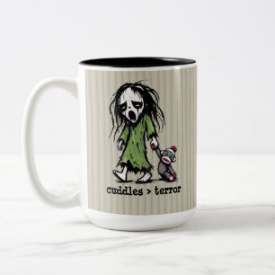 Süßer Geist Banshee Sock Monkey Spielzeug Lustiger Zweifarbige Tasse
