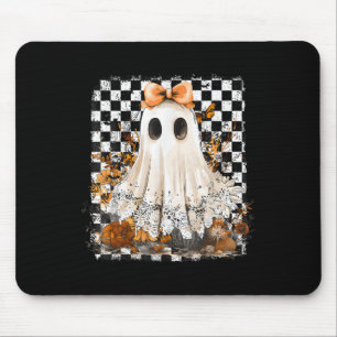 Süßer Geist Blumen Spitze Kariert Halloween Grusel Mousepad