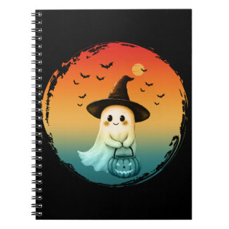 süßer Geist Halloween Kürbis Herbst Herbstsaison Notizblock