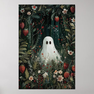 Süßer Geist im Erdbeerwiesen-Druck, Geist Poster