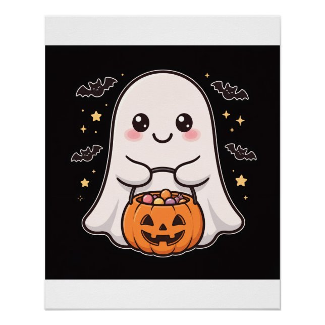 Süßer Geist Kürbis Candy Eimer Poster (Vorderseite)