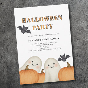 Süßer Geist Kürbis Halloween-Party  Einladung