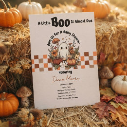 Süßer Geist & Kürbis Herbst Halloween Baby Shower Einladung