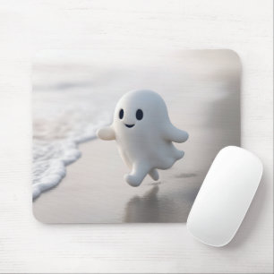 Süßer Geist läuft auf einem Strand Mousepad