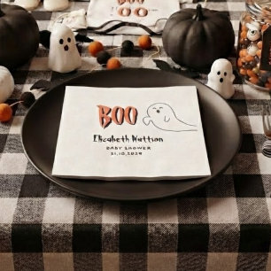  Süßer Geist Little Boo Halloween Baby Shower  Serviette