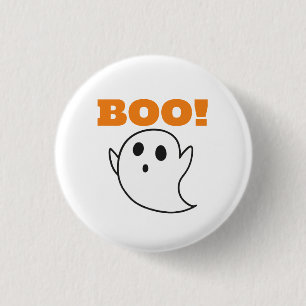 Süßer Geist mit BOO!-Wörtern Button
