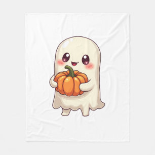 Süßer Geist mit Kürbis � Lustiges Halloween Fleecedecke