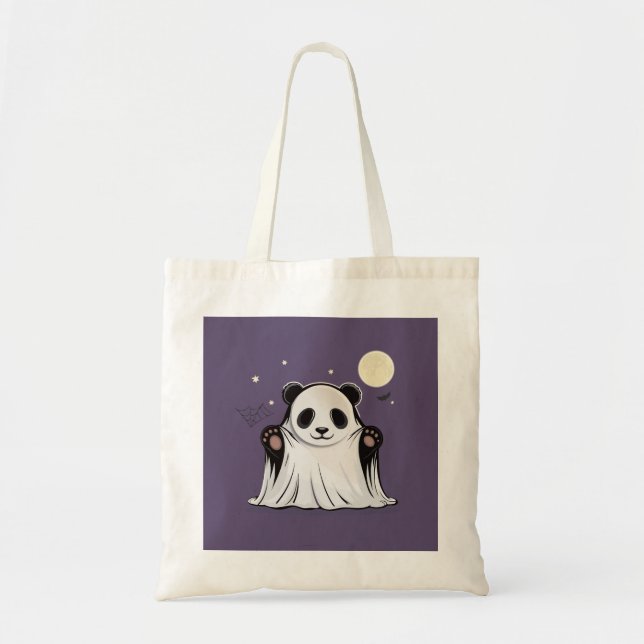 Süßer Geist-Panda unter dem Mond  Tragetasche (Vorne)
