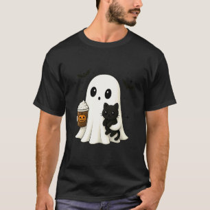 Süßer Geist Schwarze Katze Kürbisgewürz Lustiger H T-Shirt