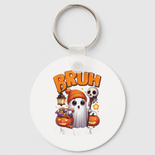 Süßer Geist Trick Or Treat Süßigkeiten Bruh Geist Schlüsselanhänger