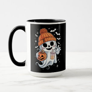 Süßer Geist trinkt Kaffee Halloween Eiskaffee Tasse