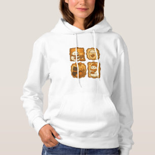 Süßer Geist und Katze in der Herbstsaison Gemütl Hoodie