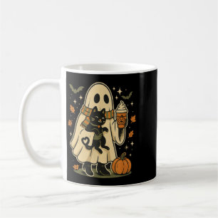 Süßer Geist und schwarze Katze Kürbis Kaffee Hallo Kaffeetasse