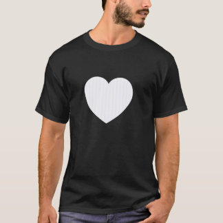 Süßer Geist Weiße Streifen Vertikale Linien Muster T-Shirt