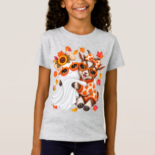 Süßer Geist Zwergziege Halloween Herbst  T-Shirt