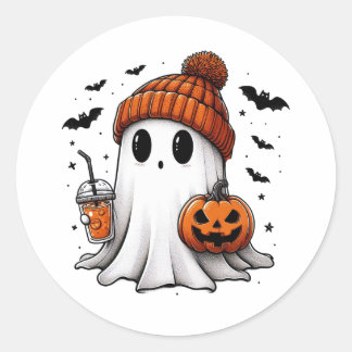 Süßer Geister-Halloween-Aufkleber Runder Aufkleber