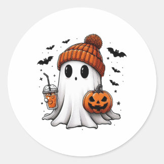Süßer Geister-Halloween-Aufkleber Runder Aufkleber