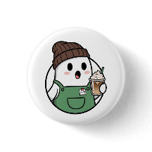 Süßer Geister-Kaffee-Button