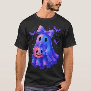 Süßer Geister-Schmachtlappen-Bogen Halloween Gruse T-Shirt