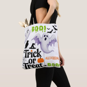 Süßer Geister-Trick-or-Treat-Halloween mit individ Tasche