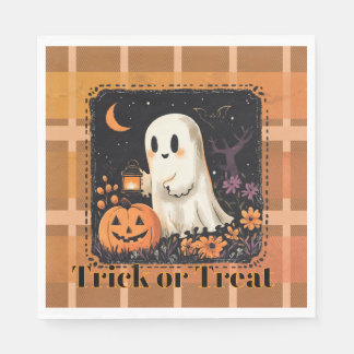 Süßer Geister-Trick-or-Treat-Halloween-Süßigkeiten Serviette