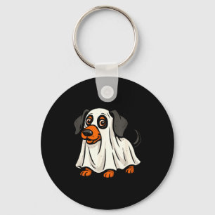 Süßer Geisterhund Halloween Dachshund Schlüsselanhänger
