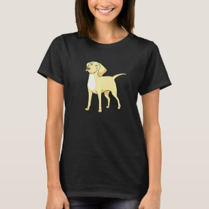 Süßer gelber Labrador Golden Retriever Hund T-Shirt