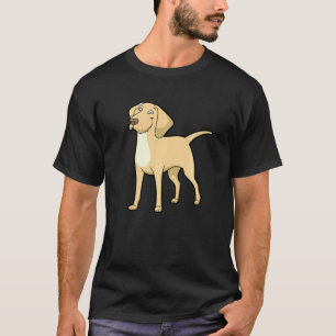 Süßer gelber Labrador Golden Retriever Hund T-Shirt