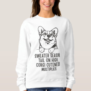 Süßer, gemütlicher Corgi-Liebhaber-Sweatshirt für Sweatshirt